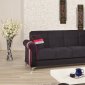 Metro Life Sofa Bed in Black Fabric by Casamode