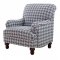 Glenn Accent Chair 903093 in Blue Fabric by Coaster