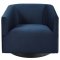 Twist Swivel Chair Set of 2 in Midnight Blue Velvet by Modway