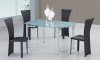 D135DT Dining Set 5Pc w/290DC Black Chairs by Global Furniture