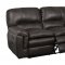 U8305 Motion Sofa in Seal Bonded Leather by Global w/Options