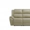 UM014 Power Motion Sofa Beige Leather Gel by Global w/Options