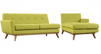 Engage Sectional Sofa in Wheatgrass Fabric by Modway [MWSS-1793/92-94/95-WHE-Engage]