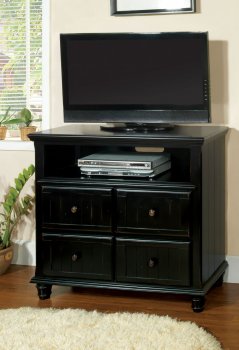 CM7690BK Willow Creek TV Stand in Black [FATV-CM7690BK Willow Creek]