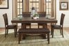 Wieland 6Pc Dining Set 5614-72 in Rustic Brown by Homelegance