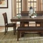 Wieland 6Pc Dining Set 5614-72 in Rustic Brown by Homelegance