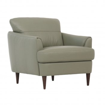 Helena Chair 54572 in Moss Green Leather by MI Piace [MPAC-54572 Helena MI Piace]