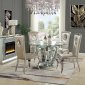 Noralie Dining Table DN00717 by Acme w/Optional Cyrene Chairs