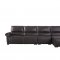 S275 Power Motion Sectional Sofa in Brown Leather Beverly Hills