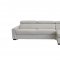 Sacha Sectional Sofa Bed in Light Grey Full Leather by VIG