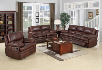 Leather Italia Brown Baron Motion Sofa & Loveseat Set w/Options [LIS-MM2892 Baron]