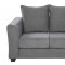 U9196 Sofa & Loveseat Set in Gray Chenille by Global w/Options