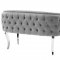 Adina Loveseat TOV-S73 in Grey Velvet Fabric by TOV Furniture