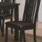 Plano 105021 Dining Set 5Pc in Black by Coaster w/Options