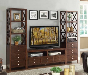 Polson TV Stand 8019 in Espresso by Homelegance w/Options [HETV-8019 Polson]