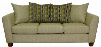 Olive Fabric Modern Sofa & Loveseat Set w/Options [PMS-4800-Bamboo]