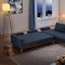 Summer Sectional Sofa in Dark Blue Fabric by ESF