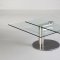 8049 Motion Cocktail Table by Chintaly w/Glass Top