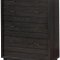 Bryony Bedroom w/Drawer Footboard CM7511DR in Dark Gray