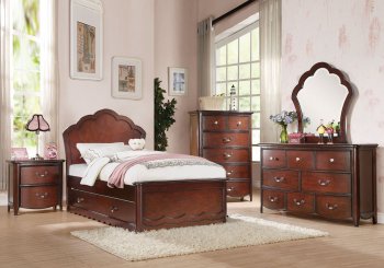 Cecilie Kids Bedroom 30270 in Cherry by Acme w/Options [AMKB-30270 Cecilie]