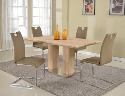 Josephine Dining 5Pc Set in Light Oak by Chintaly