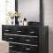 B315 Bedroom in Black w/Optional Casegoods