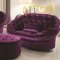 Romanus 511045 Sectional Sofa in Purple Fabric Coaster w/Options