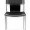 Set of 4 Black, White or Espresso Leatherette Dining Chairs