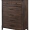 Richmond Bedroom Set 5Pc 205710 in Dark Grey Oak by Coaster