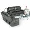 Hearst Power Motion Sofa 3Pc Set - Dark Grey Leatherette by VIG