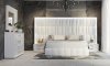 Orion Bedroom in White by ESF w/Optional Carmen White Casegoods