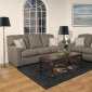 Light Grey Fabric Modern Loveseat & Sofa Set w/Optional Items