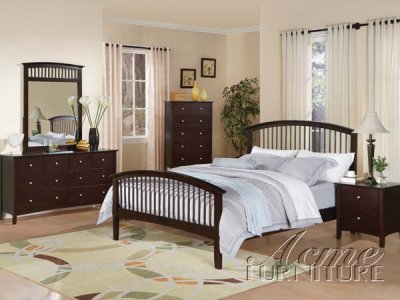 Espresso Finish Fantasy Modern Bedroom w/Options By Acme