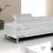 Nicoletti Leather Sectional Sofa by J&M in White, Grey or Black