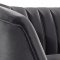 Margo Sofa 622 in Grey Velvet Fabric by Meridian w/Options