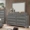 Brandt Bedroom CM7302GY in Gray w/Storage Footboard & Options