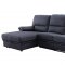 Trifora Motion Sectional Sofa 51605 in Dark Gray Fabric by Acme