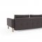 Grand D.E.L. Sofa Bed in Brown by Innovation w/Wood Legs