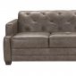 Mendoza Sofa Bed 54198 Mi Piace in Dove Gray Genuine Leather