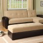 Taupe Microfiber Modern Sectional Sofa w/Optional Ottoman