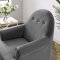 Revive Accent Chair in Gray Velvet Fabric by Modway