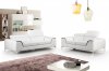 7027 Sofa & Loveseat in White Bonded Leather by American Eagle