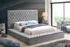 LCL-B01 Upholstered Bed in Gray Velvet