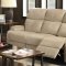 Mayborn Manually Reclining Sofa 53895 in Sand Velvet tby Acme