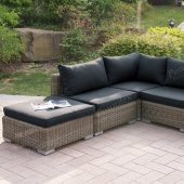 416 Outdoor Patio 5Pc Sectional Sofa Set by Poundex w/Options