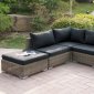 416 Outdoor Patio 5Pc Sectional Sofa Set by Poundex w/Options