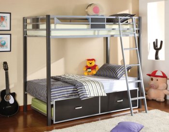 CM-BK1011 Cletis Bunk Bed w/Optional Trundle & Drawers [FAKB-CM-BK1011 Cletis]