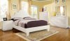 CM7948 Aubonne Bedroom 5Pc Set in White w/Padded Bed & Options