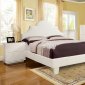 CM7948 Aubonne Bedroom 5Pc Set in White w/Padded Bed & Options