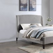 Mosby Upholstered Bed 306021 in Gray Boucle by Coaster